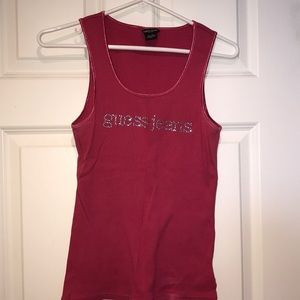Guess pink tank